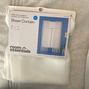 Room Essentials Sheer Curtain. 60” W x 84” L. ONE PANEL ONLY!